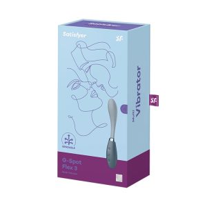 VIBRADOR G-SPOT FLEX 3 SATISFYER CINZA - Image 1