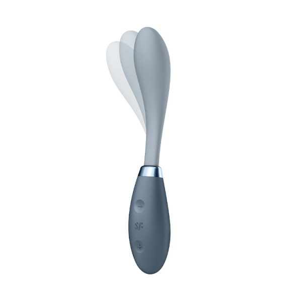 VIBRADOR G-SPOT FLEX 3 SATISFYER CINZA