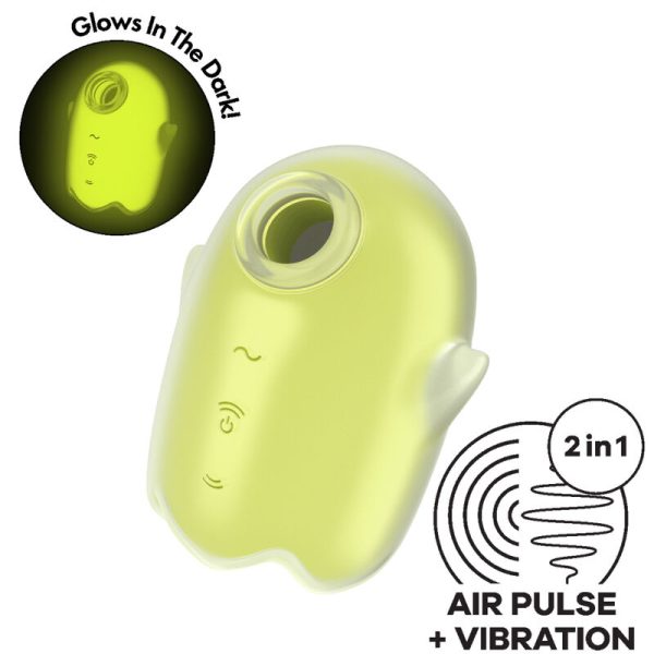 VIBRADOR SATISFYER GLOWING GHOST (AMARELO) 3 VIBRADOR SATISFYER GLOWING GHOST (AMARELO)