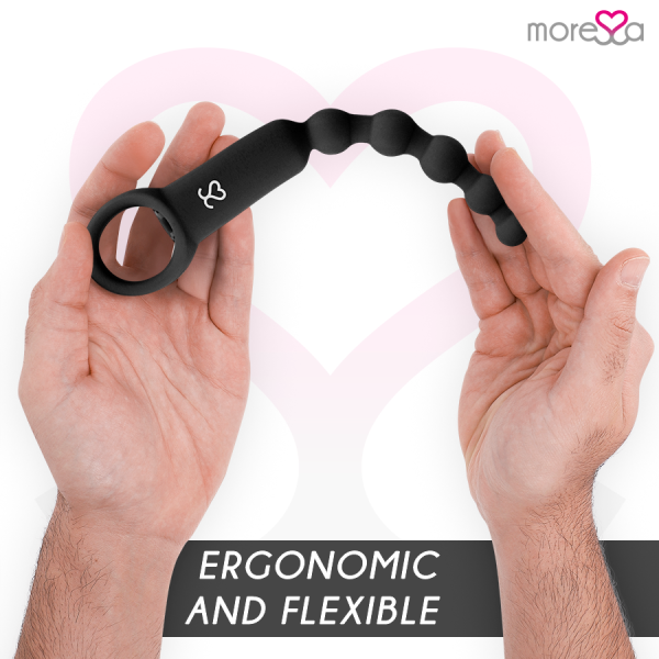 VIBRADOR ANAL RONIE COM COMANDO (PRETO)