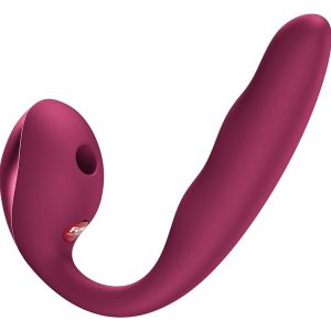 VIBRADOR DUPLO AIR PULSE ALLEGRO (BORDÔ) - Image 2