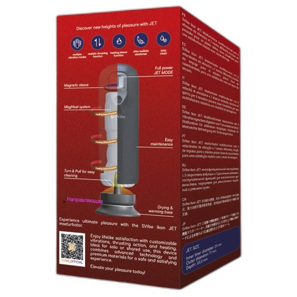 MASTURBADOR AUTOMÁTICO IKON JET COM EFEITO CALOR