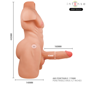 TORSO MASTURBADOR MARTY COM DILDO REALISTA, IMPULSO E COMANDO | 6.2 KG - Image 6