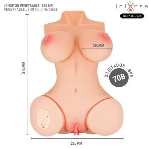 TORSO MASTURBADOR COM SUCÇÃO, VIBRAÇÃO, AQUECIMENTO, VOZ E COMANDO VERO | 5.5 KG - Image 6
