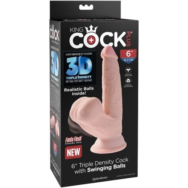 DILDO REALÍSTICO 3D SWINGING BALLS | 12.7 CM