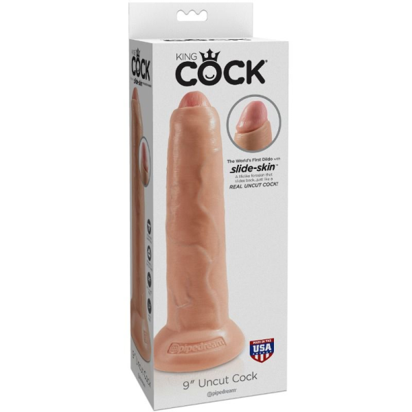 DILDO REALÍSTICO UNCUT (PELE CLARA) | 23 CM