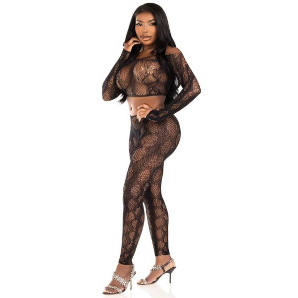 CROP TOP + LEGGINGS 89373 LEG AVENUE 2 CROP TOP + LEGGINGS 89373 LEG AVENUE