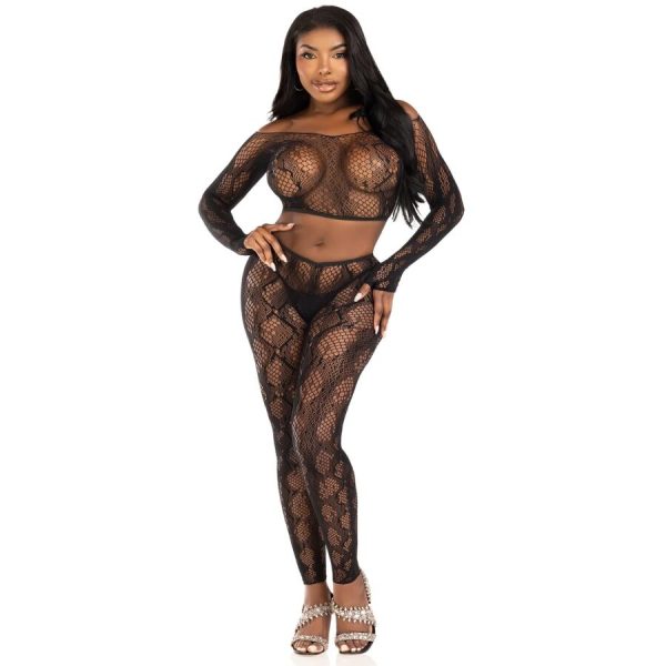 CROP TOP + LEGGINGS 89373 LEG AVENUE 3 CROP TOP + LEGGINGS 89373 LEG AVENUE