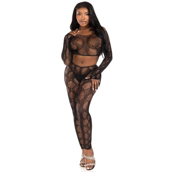 CROP TOP + LEGGINGS 89373 LEG AVENUE 4 CROP TOP + LEGGINGS 89373 LEG AVENUE