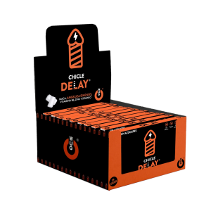 WUG DELAY – DISPLAY 12 X 8 UDS | Chicle funcional con Zinc, Selenio y Vitamina B6 para mayor control y resistencia en los momentos íntimos - Image 1