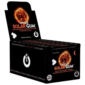 WUG Solar Gum – DISPLAY 12 X 8 UDS | El chicle que prepara tu piel para el sol - Image 1