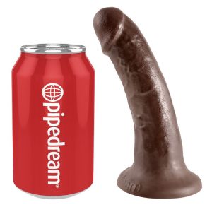 DILDO REALÍSTICO KING COCK (PELE ESCURA) | 15.2 CM - Image 3