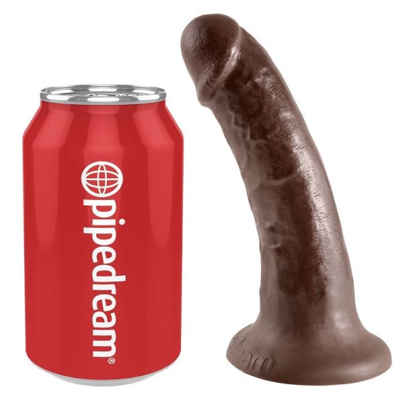 DILDO REALÍSTICO KING COCK (PELE ESCURA) | 15.2 CM