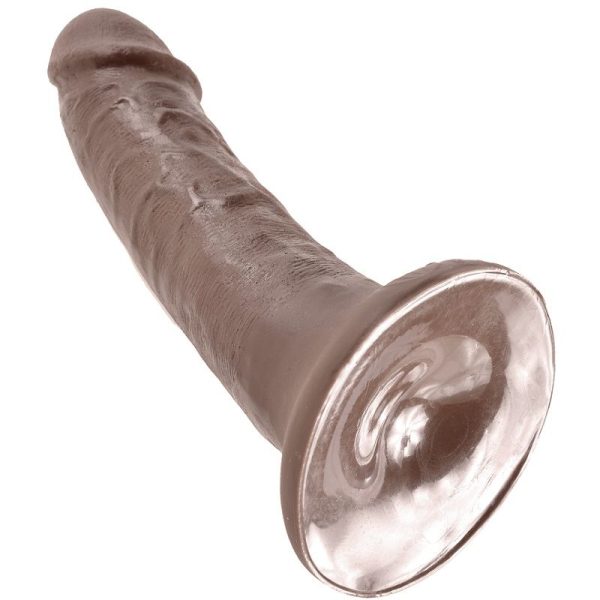 DILDO REALÍSTICO KING COCK (PELE ESCURA) | 15.2 CM