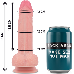 ARNÊS ROCKARMY + DILDO MUSTANG + ANÉIS | 18 CM - Image 3