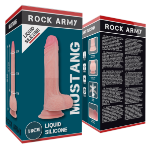 ARNÊS ROCKARMY + DILDO MUSTANG + ANÉIS | 18 CM - Image 9