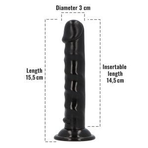 DILDO ANAL UGO (PRETO) | 15,5 CM - Image 2