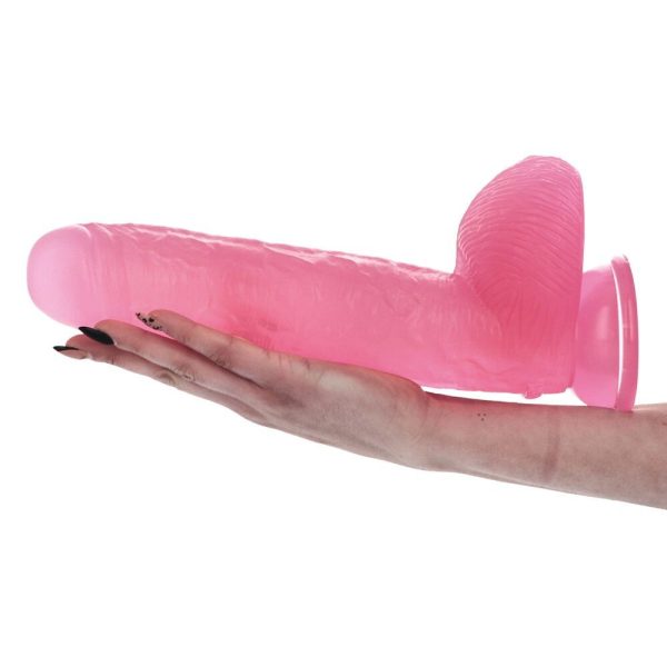 DILDO REALÍSTICO JELLY BRUTO XXL (ROSA)