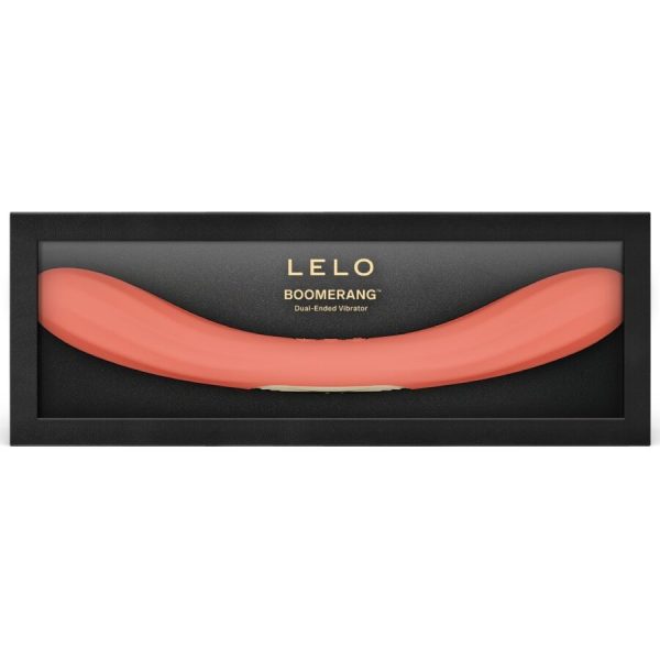 VIBRADOR DE PONTA DUPLA BOOMERANG (CORAL)