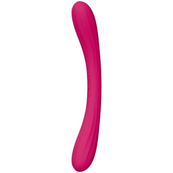 VIBRADOR DE PONTA DUPLA BOOMERANG (CHERRY)
