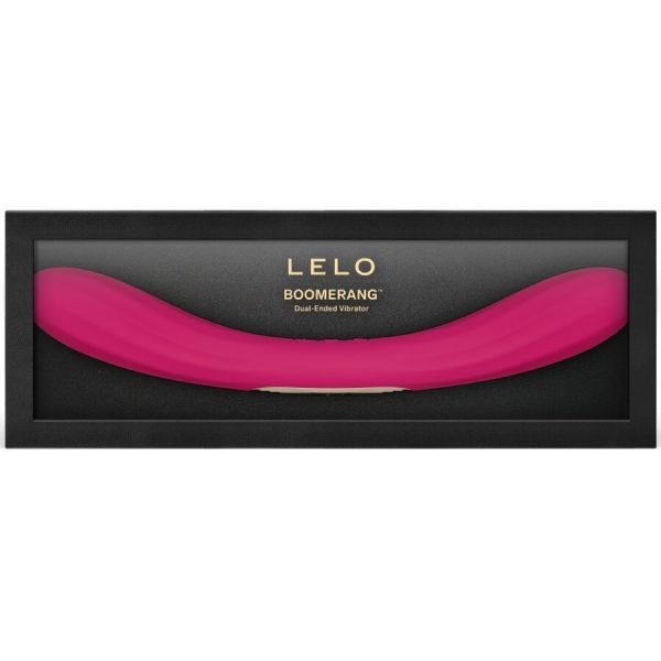 VIBRADOR DE PONTA DUPLA BOOMERANG (CHERRY)