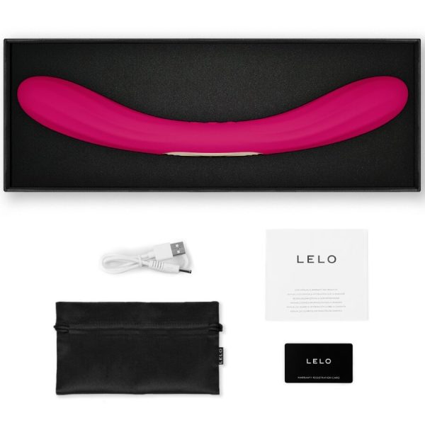 VIBRADOR DE PONTA DUPLA BOOMERANG (CHERRY)