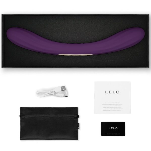 VIBRADOR DE PONTA DUPLA BOOMERANG (ROXO)