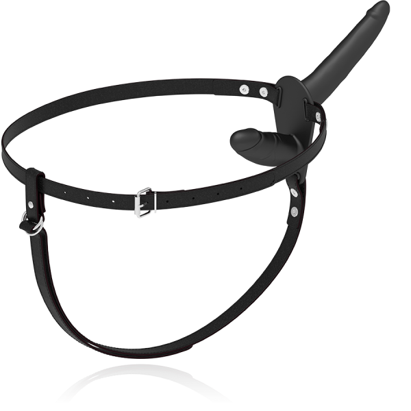 STRAP-ON DUPLA PENETRAÇÃO UP (PRETO) | 21 CM 1 STRAP-ON DUPLA PENETRAÇÃO UP (PRETO) | 21 CM