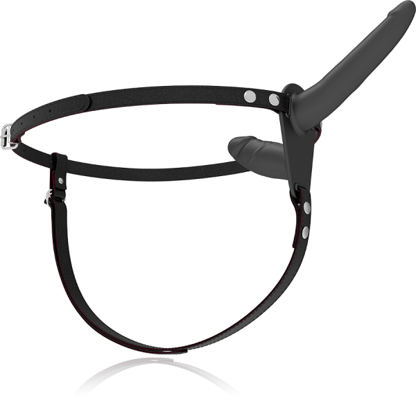 STRAP-ON DUPLA PENETRAÇÃO UP (PRETO) | 21 CM 2 STRAP-ON DUPLA PENETRAÇÃO UP (PRETO) | 21 CM