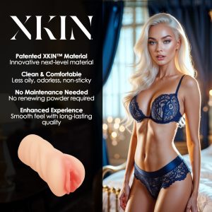 MASTURBADOR SECRET AFFAIRS BLONDE DESIRE ALESSIA TPE MEDIUM 199G FLESH XKIN - Image 4
