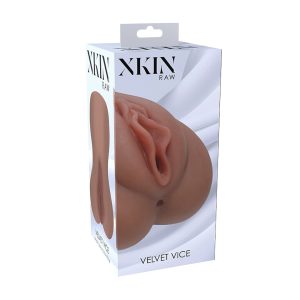 MASTURBADOR RAW VELVET VICE TPE LARGE 335G BROWN XKIN - Image 6