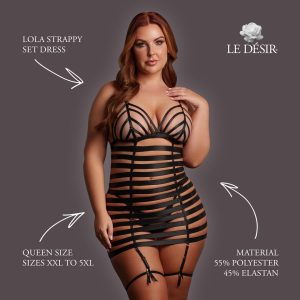 VESTIDO STRAPPY LOLA (PRETO) | QUEEN SIZE - Image 4