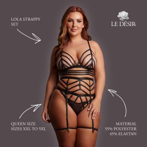 CONJUNTO DE 2 PEÇAS LOLA STRAPPY SET | QUEEN SIZE - Image 4