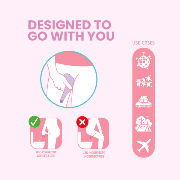 URINOL FEMININO PORTÁTIL E DESCARTÁVEL