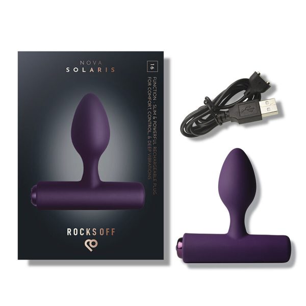 PLUG ANAL VIBRATÓRIO NOVA SOLARIS (ROXO)