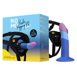 STRAP-ON PICCOLO + DILDO TRICOLOR | 14 CM - Image 5