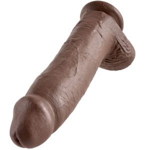 DILDO REALISTA KING COCK COM TESTÍCULOS (PELE ESCURA) | 30 CM - Image 5