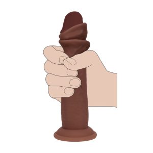 DILDO REALÍSTICO SLIDING SKIN (PELE ESCURA) | 15.5 CM - Image 5