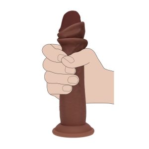DILDO REALÍSTICO SLIDING SKIN (PELE ESCURA) | 20.5 CM - Image 5