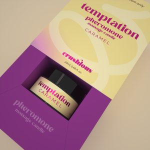 VELA DE MASSAGEM TEMPTATION COM FEROMONAS (CARAMELO) | 20 ML - Image 4