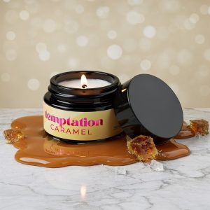 VELA DE MASSAGEM TEMPTATION COM FEROMONAS (CARAMELO) | 20 ML - Image 7