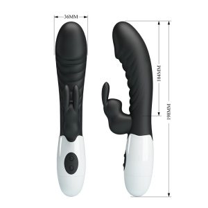 VIBRADOR RABBIT NAUGHTY BUNNY 30 MODOS (PRETO) - Image 8