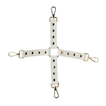 BLAZE ELITE HOGTIE BRANCO COM DETALHES DOURADOS