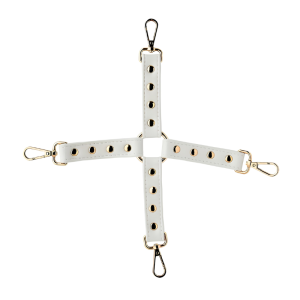 BLAZE ELITE HOGTIE BRANCO COM DETALHES DOURADOS
