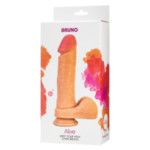 ALIVE BRUNO DILDO REALISTA COM VENTOSA | 22 CM