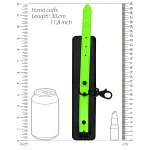 OUCH! GLOW IN THE DARK CONJUNTO DE ALGEMAS COM HOGTIE | VERDE NÉON