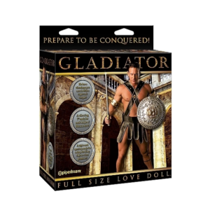 BONECO INSUFLÁVEL GLADIADOR COM VIBRAÇÃO
