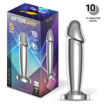 PLUG ANAL AFTERDARK SARMY CHROME COM VIBRAÇÃO