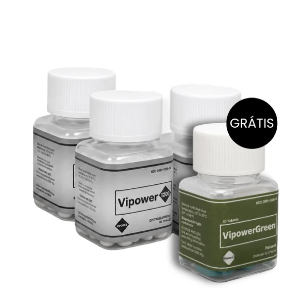 PACK 3 VIPOWER 1200 + VIPOWER GREEN GRÁTIS