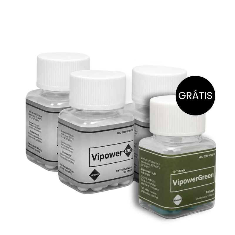 PACK 3 VIPOWER 1200 + VIPOWER GREEN GRÁTIS